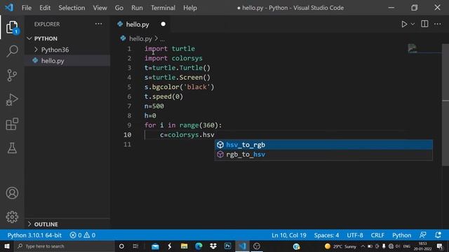 Turtle Library Program || Python Program|| смотреть онлайн