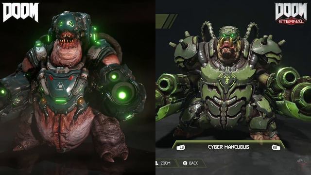 Doom Eternal Vs Doom (2016) Monster Model Comparison [PC MAX 4K60]