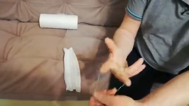 Как сделать маску из салфеток для уборки и резинок для денег. смотреть онлайн