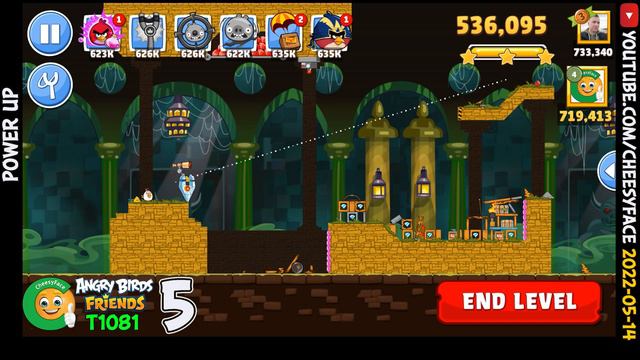 Angry Birds Friends Tournament 1081 HighScores Level 5 Power UP 2022 05 14 Walkthrough смотреть онлайн