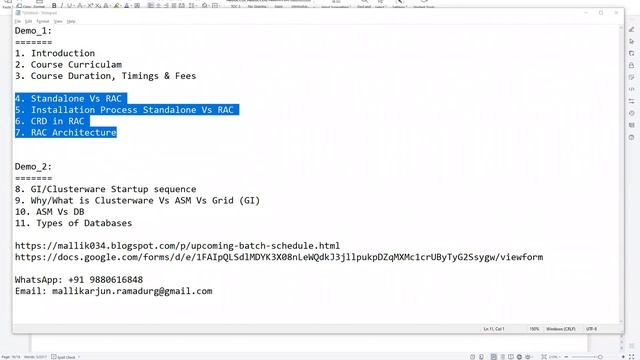 Demo_Session_1 || RAC Course || RAC Architecture & CRD Files смотреть онлайн