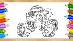 Мультик с машинками - Рисуем Смельчака - Вспыш и чудо-машинки - Раскраска - Учим цвета