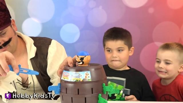 Super Pop Up PIRATE Game with HobbyKids смотреть онлайн