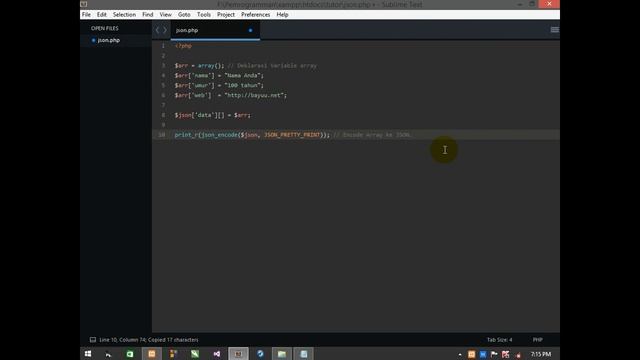 How to create JSON with PHP #1 смотреть онлайн