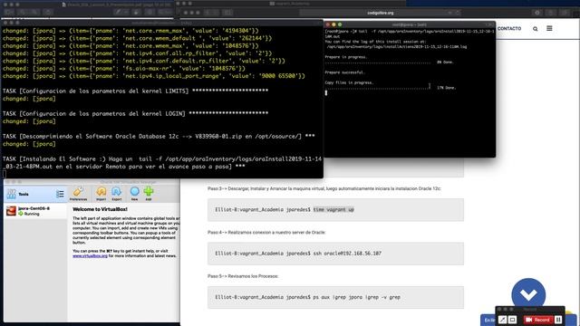 MacbookPro + Vagrant + VirtualBox + Ansible + CentOS 8 + Oracle 12c смотреть онлайн