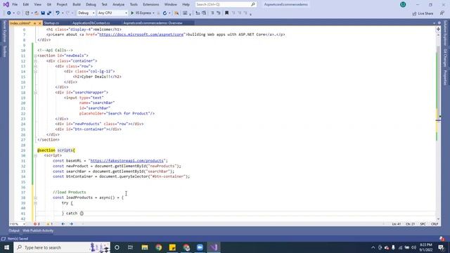 How to Create a E-commerce Website in Asp.Net Core MVC (Net 5) And JavaScript Part 1 смотреть онлайн