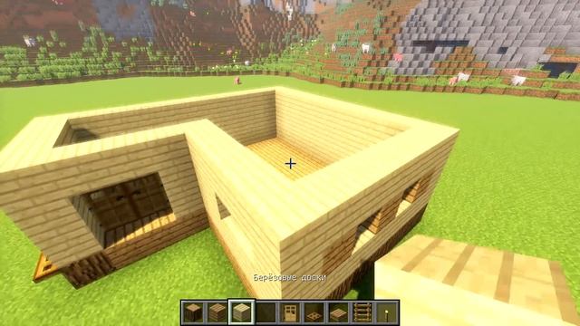 СТАРТОВЫЙ ДОМ В MINECRAFT! (2 этажа + подвал) смотреть онлайн