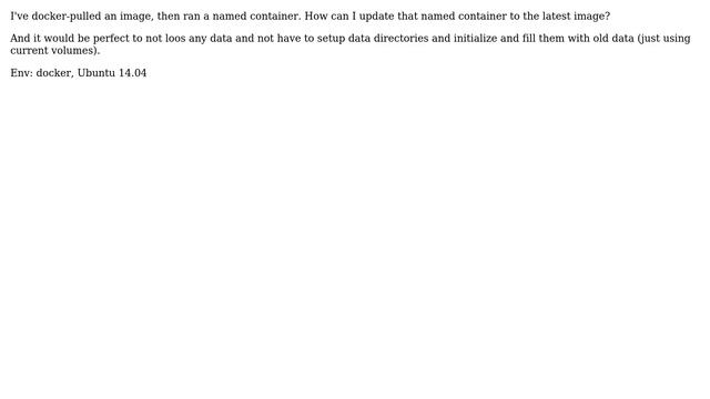 Update Docker Container Without Dataloss смотреть онлайн