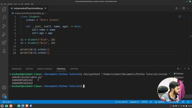 Python Tutorial For Beginners | Instance and class variables in python | #19 | Entri Elevate Hindi смотреть онлайн