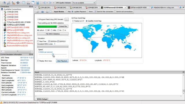 NMEA or Raw Data sending and receiving through TCP/IP Servers connections смотреть онлайн