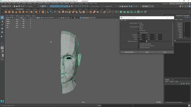 How to use Mirror Duplicating Special in Maya смотреть онлайн