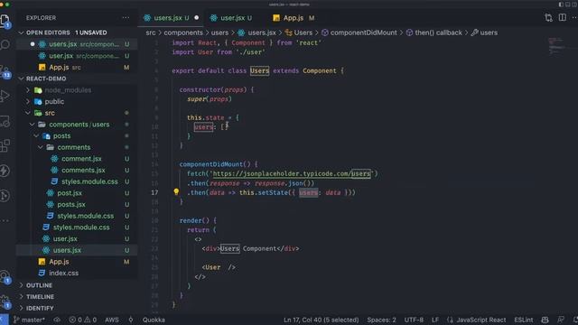 Fetching data from API in React JS - React JS tutorial 2022 part # 14 смотреть онлайн