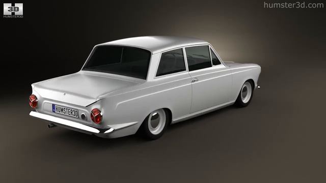 Ford Lotus Cortina Mk1 1963 by 3D model store Humster3D.com смотреть онлайн