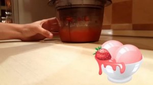 Клубничное домашнее мороженое из 1 ингредиента !100% натуральное! Клубничный щербет/ сорбет