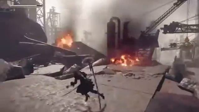 NieR Automata epic music and fight moves смотреть онлайн