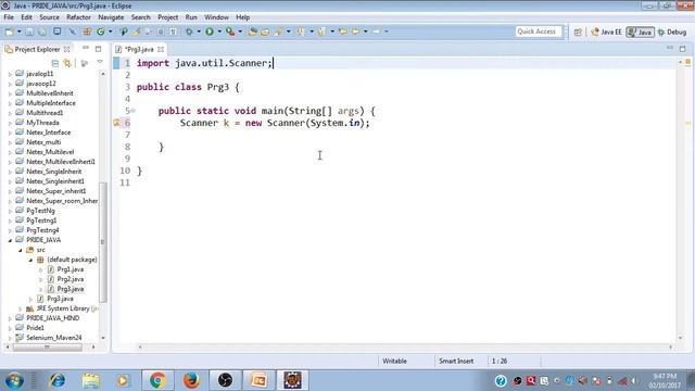Java Tutorial(Hindi) 8 |Input from keyboard |Pride Academy смотреть онлайн