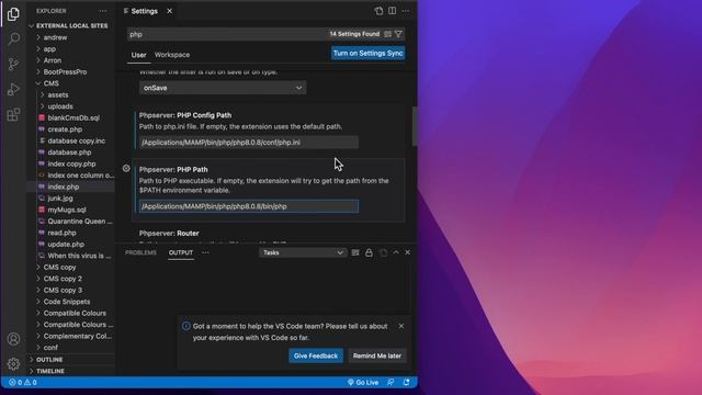 Installing Visual Studio Code with PHP Server on a Local Mac смотреть онлайн