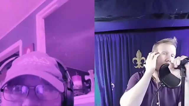 Michael Cole Singing Duet "I swear "on Samsung phone S20 with Irig and D5 AKG vocal microphone смотреть онлайн