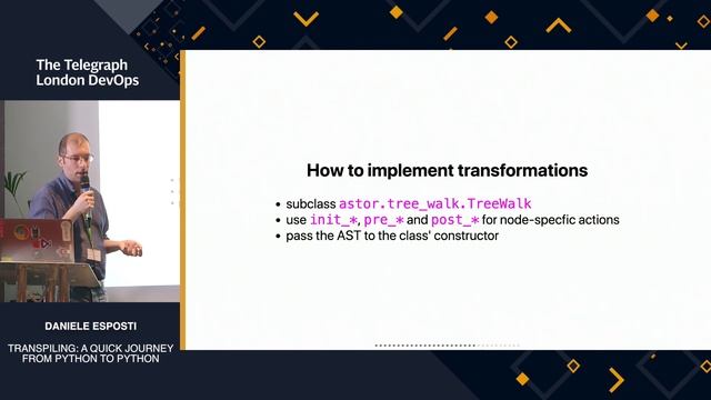 Transpiling: a quick journey from Python to Python by Daniele Esposti смотреть онлайн