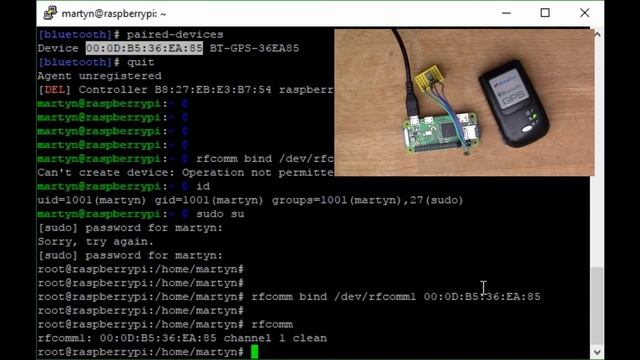 Walkthrough: Connecting a Bluetooth GPS to the Raspberry Pi Zero W смотреть онлайн