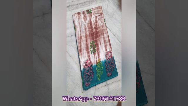 Venkatgiri Batik Cotton Sarees - Handloom
