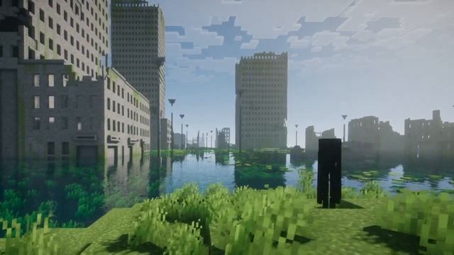 I made an ABANDONED CITY in minecraft смотреть онлайн