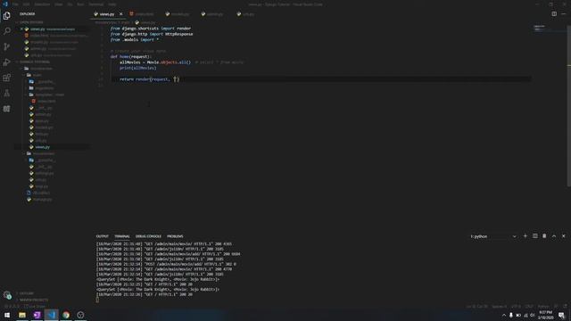 12. Render HTML Template | Build Movie Review Website Using Django 2020 смотреть онлайн
