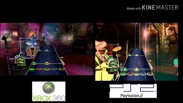 Guitar Hero World Tour XBOX 360 Vs. PlayStation 2 смотреть онлайн