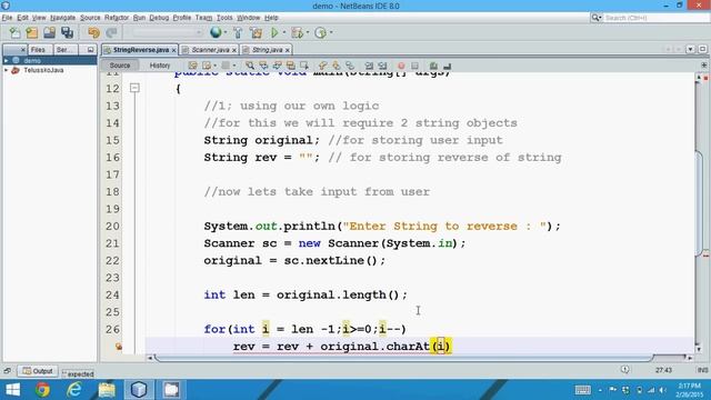 How to Reverse a String in Java смотреть онлайн