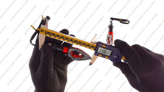 O 1056 Повороты светодиодные стрела пара   mod 7 12 LED красные тонированное стекло   PLT пара