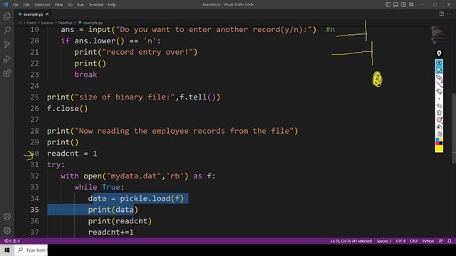 File Handling in Python | Save Data into Binary File Using Python -02 | NCERT 12th Computer Scienc смотреть онлайн