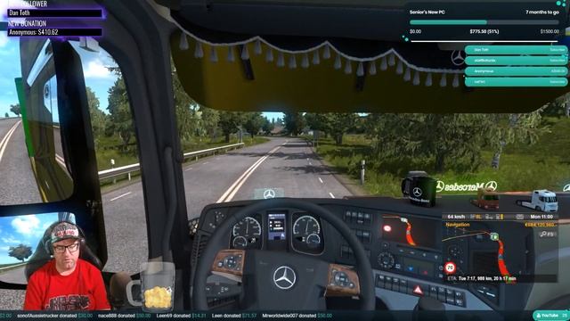 Euro Truck Simulator 2 - Actros Tuning Pack and drive смотреть онлайн