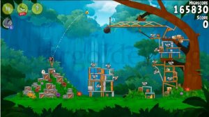 Angry Birds Rio Timber Tumble Bonus Level #1 #2 #3 30 40 50 Stars by 3stargoldenegg