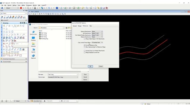 How to Convert file Microstation to Autocad, Inroads, Power Rail track, смотреть онлайн