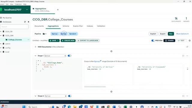 MongoDB Compass Query 2 смотреть онлайн