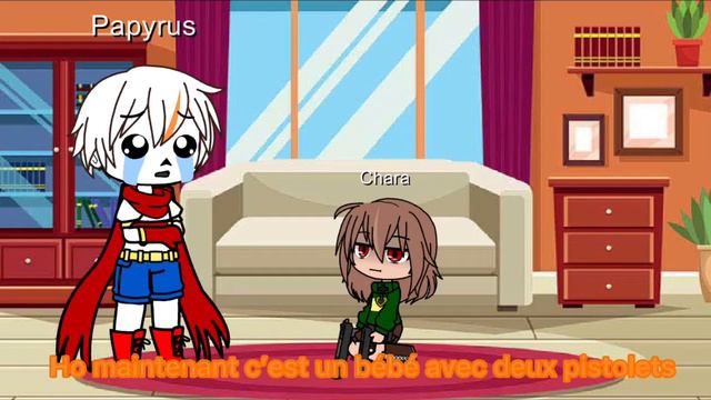 Un bébé avec un pistolet | GC Undertale смотреть онлайн