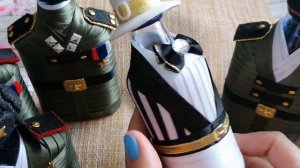 Анонсирую декор бутылок на 23 февраля /"шлем танкиста"