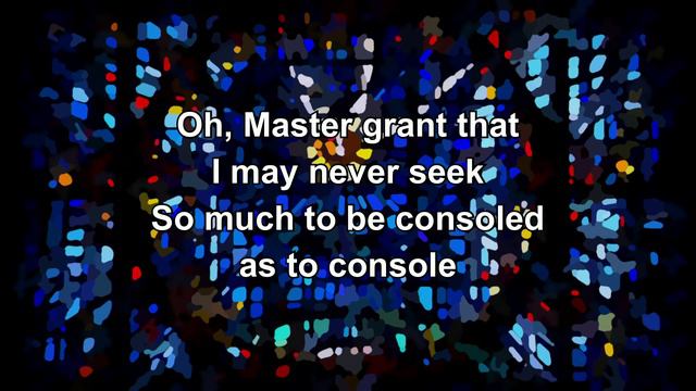 Prayer of St. Francis - Lyric Rehearsal Video смотреть онлайн