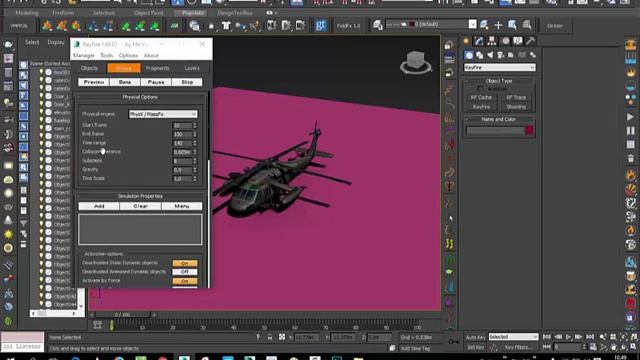 Helicopter Destruction Tutorial Using Rayfire 1.69 смотреть онлайн