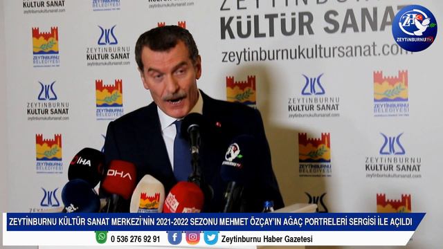 ZEYTİNBURNU KÜLTÜR SANAT MERKEZİ’NİN 2021 2022 SEZONU MEHMET ÖZÇAY'IN AĞAÇ PORTRELERİ SERGİSİ İLE A смотреть онлайн