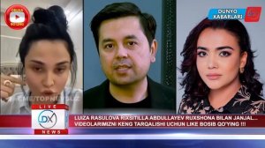 LUIZA RASULOVA RUXSHONA RIXSITILLA KATTA JANJAL. ЛУИЗА РАСУЛОВА РУХШОНА ЖАНЖАЛ