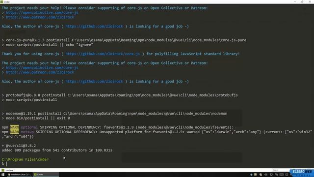Learn Vue.js In Arabic #21 - Setup and Configure Vue CLI Part 1 смотреть онлайн