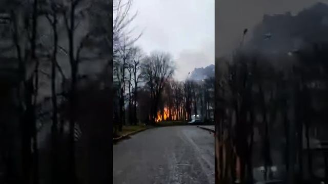 Момент взрыва сегодня в Киеве. смотреть онлайн