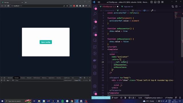 Como fazer um componente Tooltip no vue смотреть онлайн
