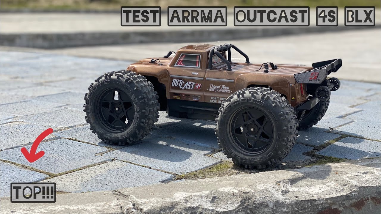 ARRMA OUTCAST 4X4 4S BLX тест самого классного Монстра на 4S _ speed test arrma outcast 4s.mp4 смотреть онлайн