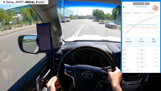 ⏱ 0-100 Toyota Land Cruiser 200 4.5 D 249 hp / Тойота Лэнд Крузер 200 4.5 дизель 249 разгон DRAGY смотреть онлайн