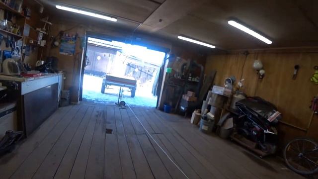 Как закатить прицеп в гараж