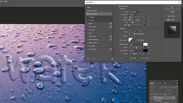 Photoshop Tutorial - Water Text Effect in Photoshop смотреть онлайн
