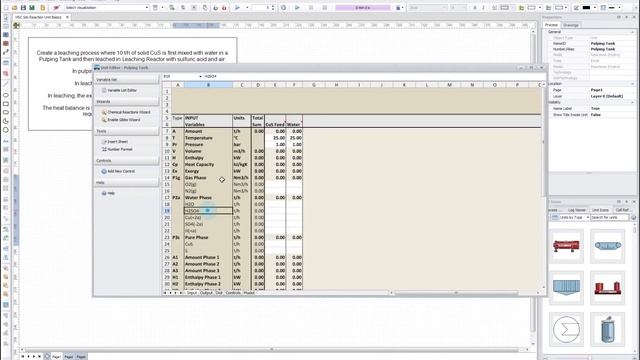 HSC Sim, Reactions – Making a hydrometallurgical flowsheet смотреть онлайн