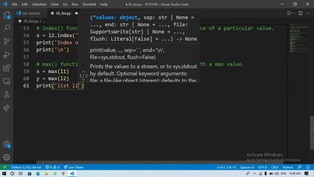 List and its different methods in Python | Python Programming Language | MR SQUARE V0063 смотреть онлайн